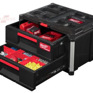 Milwaukee Cassettiera Portautensili 2 Cassetti Packout