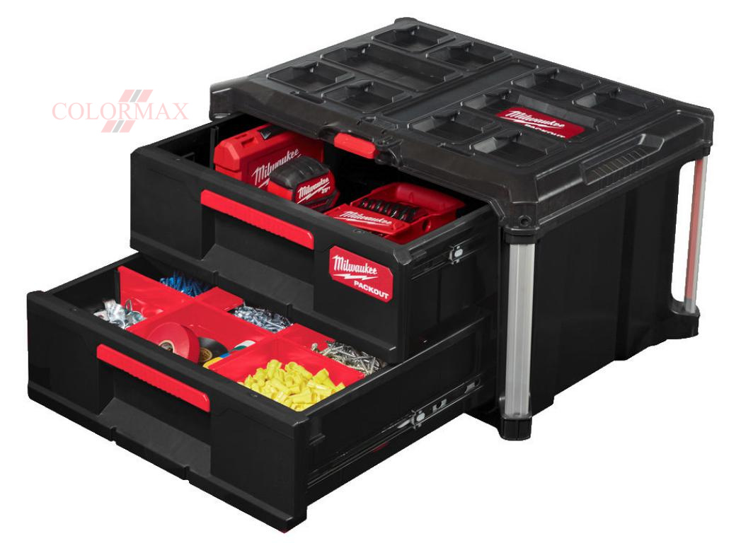 Milwaukee Cassettiera Portautensili 2 Cassetti Packout