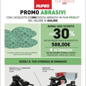 Rupes Dischi Procut + Levigatrice RX256/253